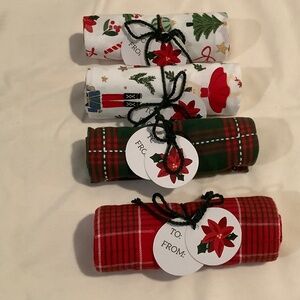 DII Rolled Kitchen Towels- set of 4-NWT